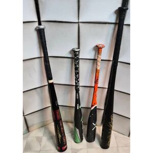 Lot of 4 Easton Baseball bats
